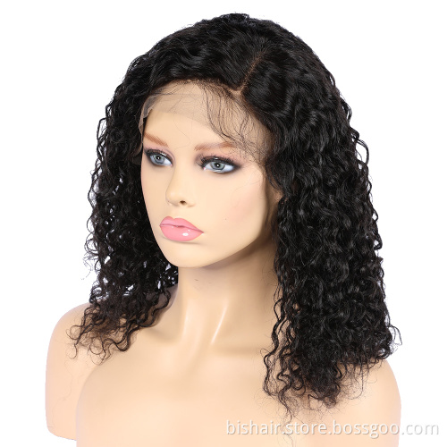 Black Women Brazilian Curly Lace Frontal Wig 100%human hair 13x4 Water Wave Lace Frontal Human Hair Wig Lace Closed Pre-Pull Wig